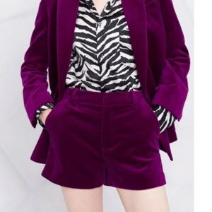 Zadig & Voltaire Velvet shorts size 34